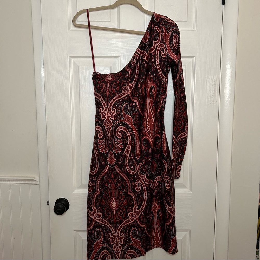 Etro Paisley Print One Shoulder Dress - Picture 12 of 16